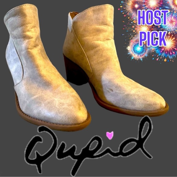 🎉HOST PICK!🎉 Qupid Beige Booties. Size 7. 👢👢 - Picture 4 of 4